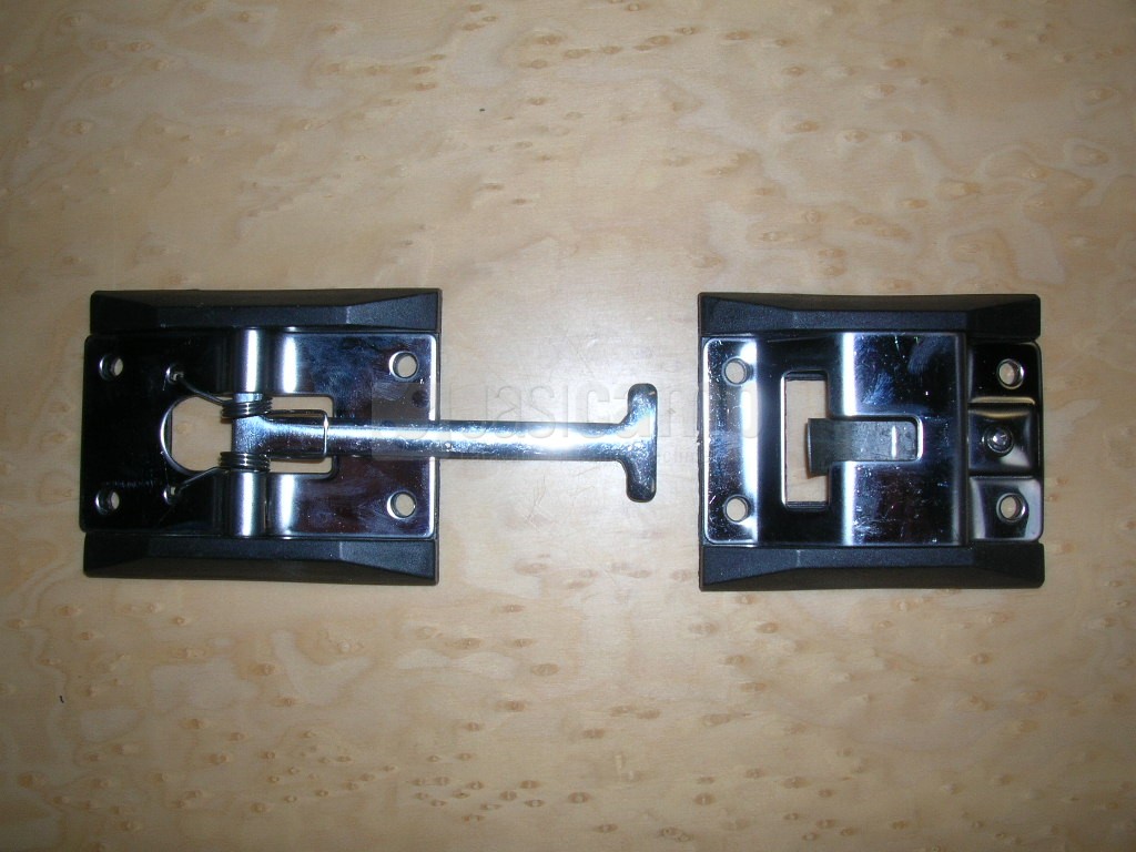 RVS deurklem / deurvanger met haak voor beter vastzetten van deur. lengte haak 9 cm