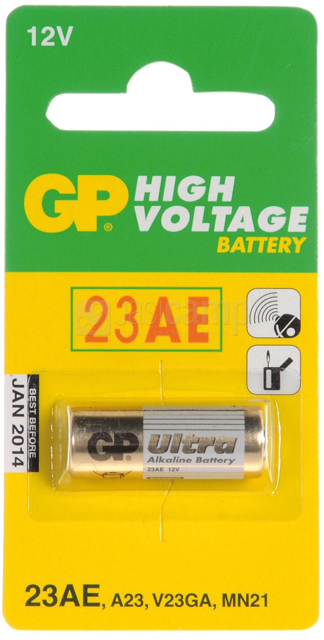 Split wraak Diplomatie Alkaline batterij 12V voor alarmen V23GA en GP23A nr.GP609( klein rond )