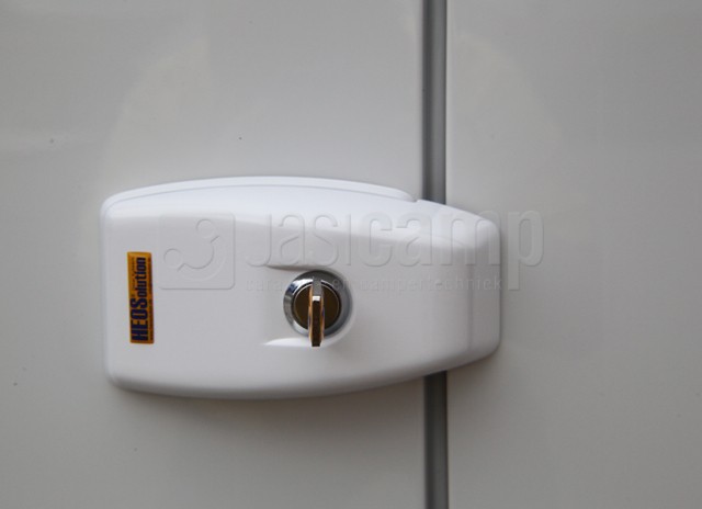 Heosafe Van Security 1760 slot kleur WIT  voor montage op schuifdeur en achterdeur van bus 
