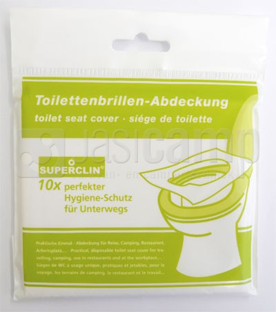 Automatisch naakt Grof WC bril afdekking van papier voor extra hygiene 25 stuks in hersluitbaar  zakje