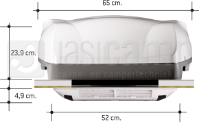 Telair airco DualClima 12500H met koelvermogen van 3100 W automatisch koelen en verwarmen met warmtepomp.